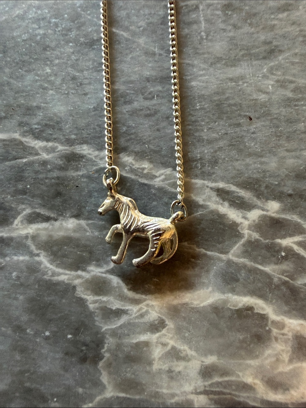 Adult Jewels - Silver Horse Pendant Necklace